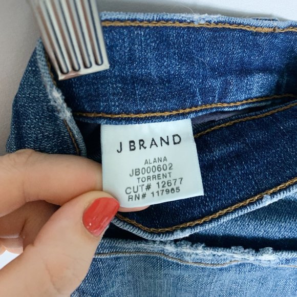 J Brand Alana High Rise Crop Size 28 - Picture 4 of 5
